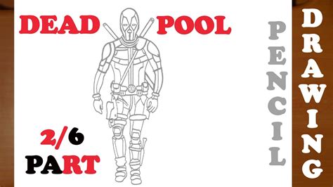 How To Draw Deadpool Step By Step Easy For Kids Full Body From Deadpool