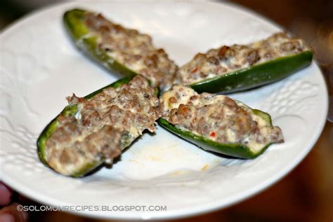 They are prepared in no time at all, with just 6 ingredients, and are perfect for adding to nachos, burgers, wraps, and more! Solomon Family Recipes: Sausage stuffed Jalapenos