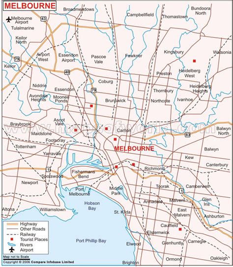 The central city is home to about 136,000 people and is the core of an. Melbourne Karte