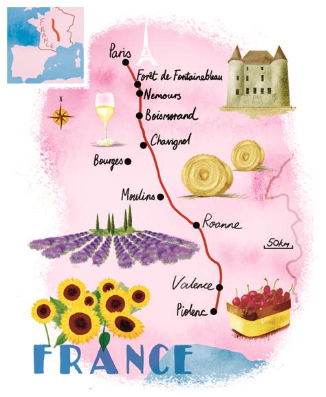 France Map By Scott Jessop July 2015 Issue France Map Nice France