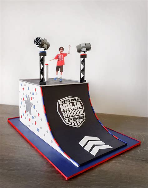 American ninja warrior cake | american ninja warrior party. For an American Ninja Warrior true fan! Fondant over swiss ...