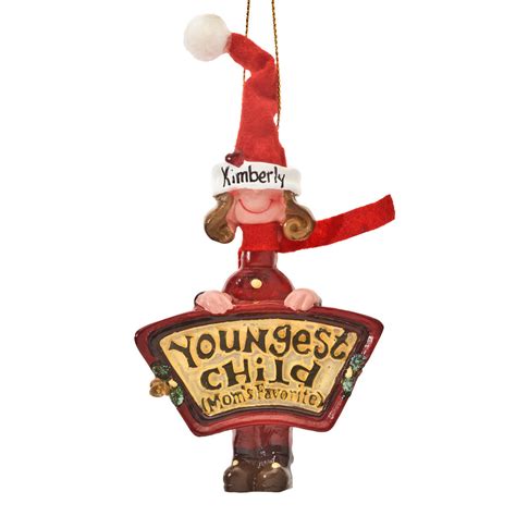 Youngest Child Ornament Moms Favorite Ornament Walter Drake