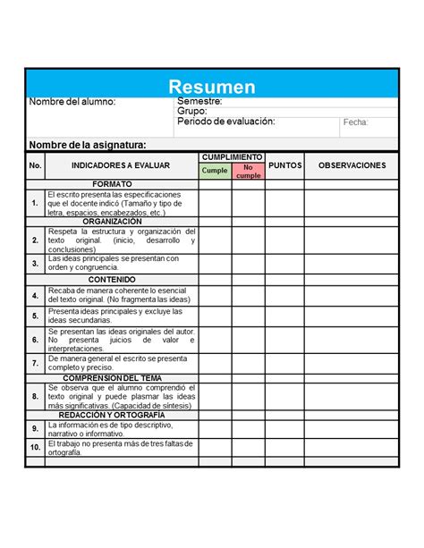 Listas De Cotejo Para Evaluar Productos IE Imagenes Educativas