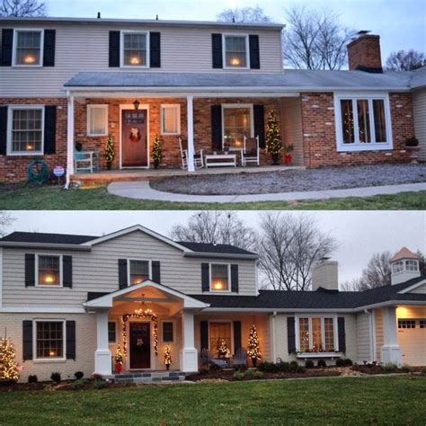 Exterior Renovation Before And After Exterior House Remodel Colonial