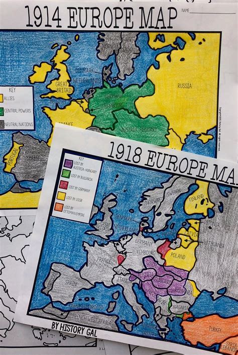 Europe After World War 2 Map Worksheet Answers