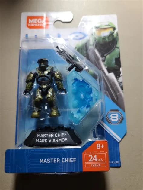 Halo Mega Construx Master Chief Mark V Armor Series 8 New In Box 19