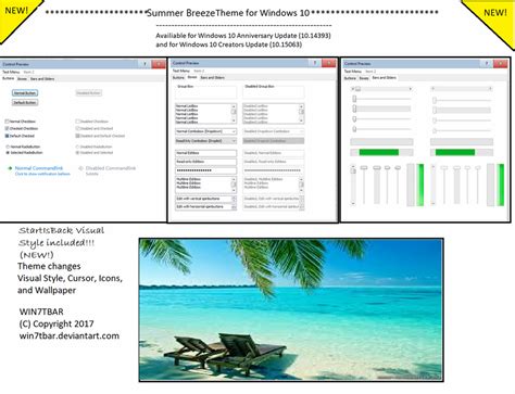 Summer Breeze Theme For Windows 10 By Win7tbar On Deviantart