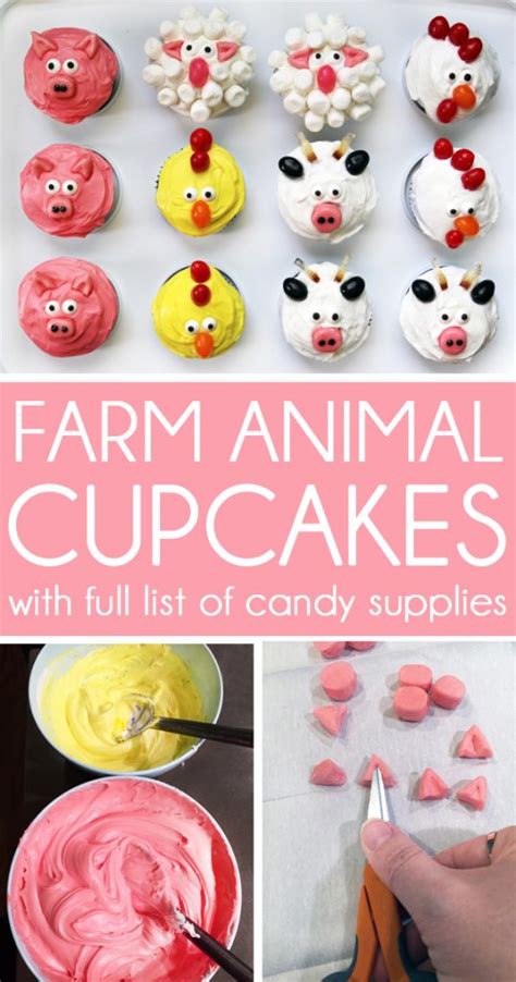 Easy Farm Animal Cupcakes Blue I Style