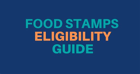 How much you have in the bank, not including retirement. Eligibility for Food Stamps or SNAP (2020 Guide) - Food ...