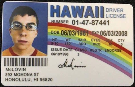 Signs 4 Fun Nmlid Mclovin Id Licenses Drivers License Beauty