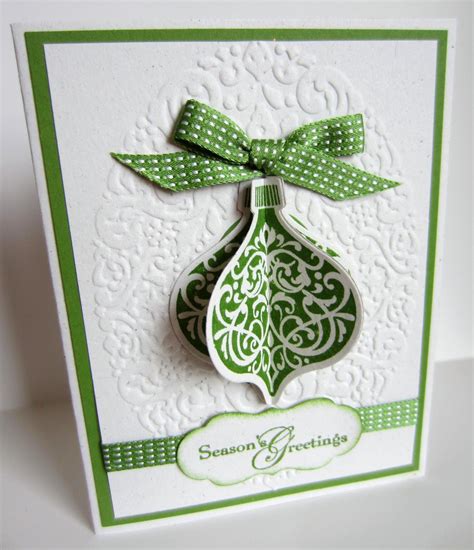 Ornament Keepsakes Stamped Christmas Cards Christmas Card Ornaments