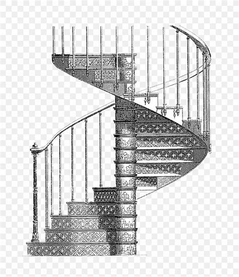 Stairs Cast Iron Drawing Csigalxe9pcsu0151 Illustration Png