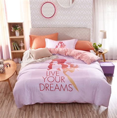 How i decorated a beautiful disney princess bedroom for my daughter, and what i would do differently. Disney Cartoon Princess 3D Printed Bedding Set for Girls Bedroom Decor Cotton Bedspread Quilt ...