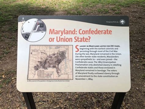 Maryland Confederate Or Union State Historical Marker