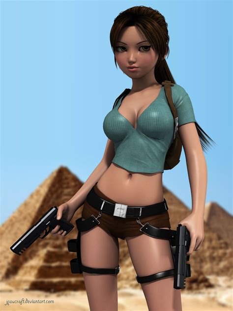 Lara Croft Toon Classic By JpauCroft Deviantart Tomb Raider Game