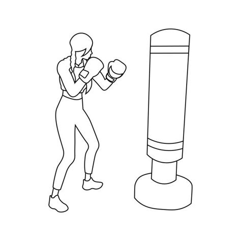 1500 Women Boxing Stock Illustrations Royalty Free Vector Graphics