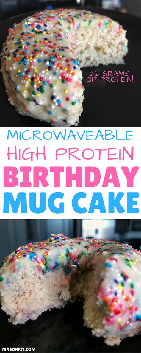 Birthday cake is pretty much an automatic element of most birthday celebrations. A mug cake recipe for high protein birthday cake that's ready in less than 5 minutes and packs ...