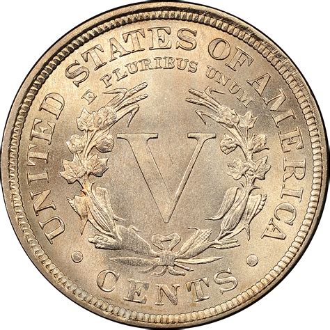 1907 5c Ms Liberty Head Five Cents Ngc