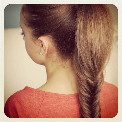 Fishtail braid hairstyles are a cute hairstyle for women with longer hair. Fluffy Fishtail Braid | Hairstyles for Long Hair | Cute ...