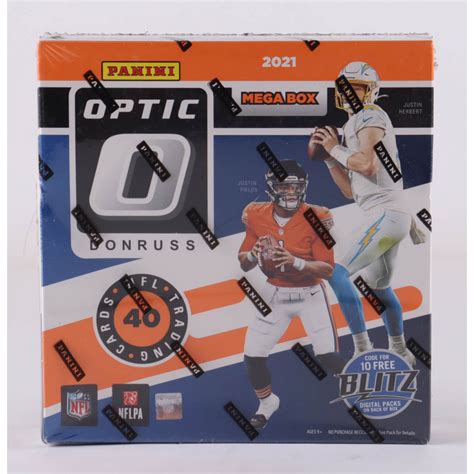 2021 Panini Donruss Optic Football Mega Box With 10 Packs Pristine