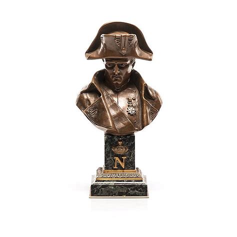 Emile Pinedo 1840 1916 A Bronze Bust Of Napoleon Bonapa