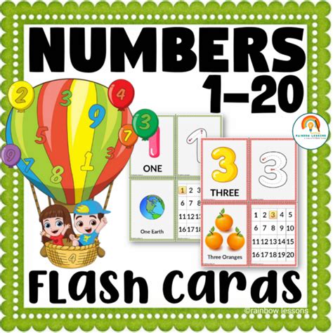 Numbers 1 20 Flash Cards Made By Teachers