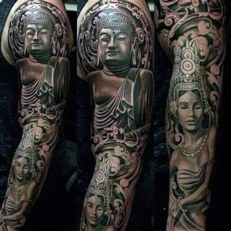 100 Buddhist Tattoos For Men Buddhism Design Ideas