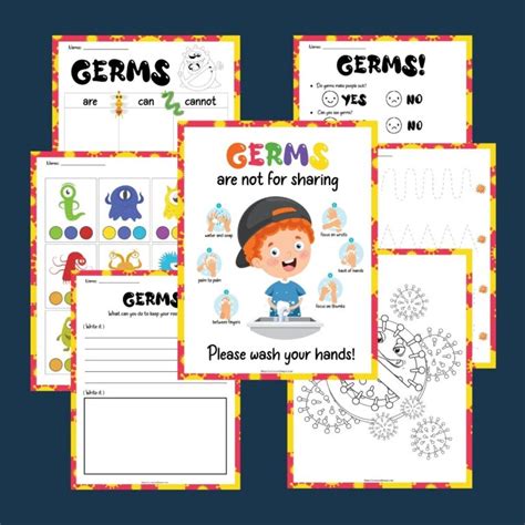 Germ Activity For Kids Free Printable Science With Ayan