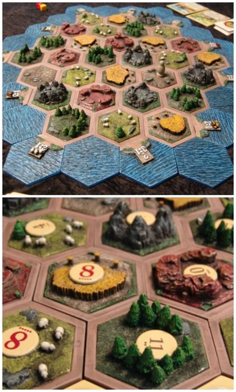 Hand Designed Crafted And Painted 3d Settlers Of Catan