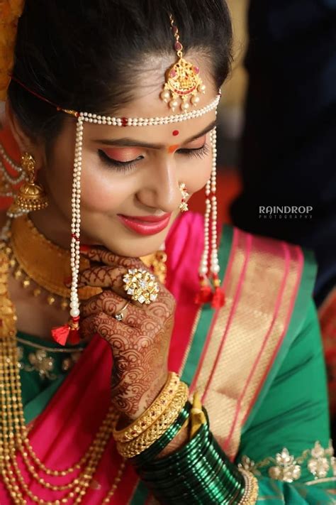 Bridemarathi Bride Maharashtrian Brideindian Bride Navrijewellery