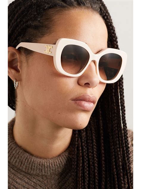 Celine Eyewear Square Frame Acetate Sunglasses Net A Porter
