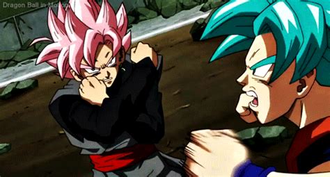 See more ideas about gif, dragon ball, animated gif. Dragon Ball in Motion - Goku SSJ Blue vs Black SSJ Rosé ...