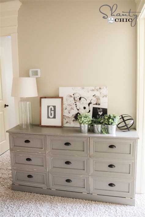 You can explore creativity as well as take advantage of existing items. DIY Laundry Basket Dresser! - Shanty 2 Chic