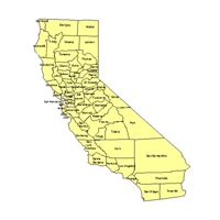 California Editable US Detailed County And Highway PowerPoint Map