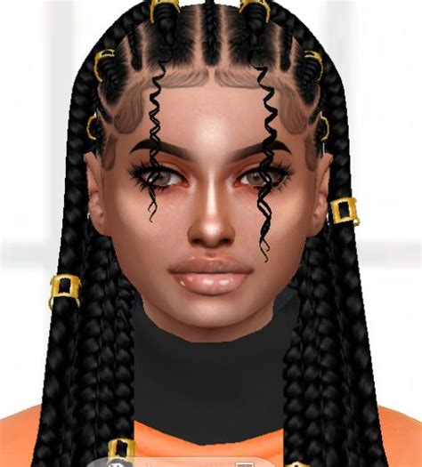 Ebonix Nivea Sims Hair Sims 4 Afro Hair Sims 4 Black Hair