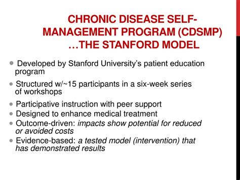 ppt stanford chronic disease self management model powerpoint presentation id 9073572