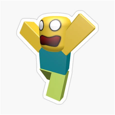 Scared Noob Roblox Sticker For Sale By Swoolkanebo Redbubble