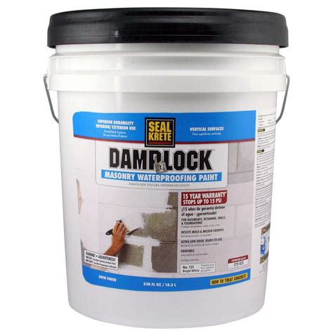Damplock Basement Wall Concrete Sealer Garage Masonry Waterproofing