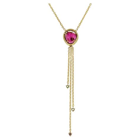 yvel 18kt yellow gold diamond 47ct sapphires 42ct freshwater pearl necklace for sale at 1stdibs
