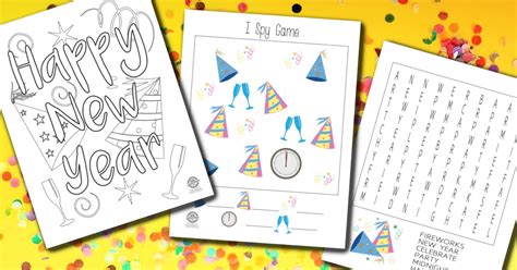 Free Happy New Year Printables Pack For The Longest Night Of The Year