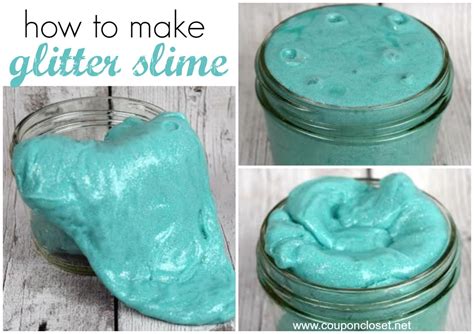 How To Make Glitter Slime In Minutes Coupon Closet