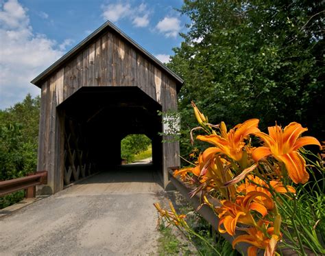 Halpin Covered Bridge Between Middlebury And New Haven