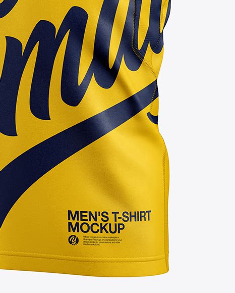 Download Men's Soccer Jersey Mockup in Apparel Mockups on Yellow ...
