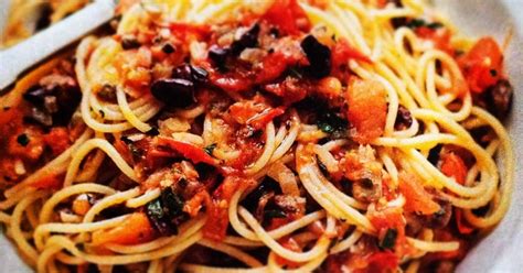 Spaghetti Alla Puttanesca By Nerina A Thermomix Recipe
