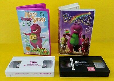 Barney Vhs Tapes Barneys Great Adventure The Movie And More Songs Lot SexiezPicz Web Porn