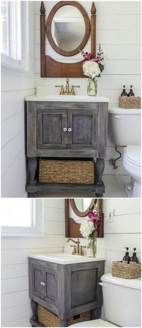 As you're putting items back into the vanity, think. 20 Gorgeous DIY Bathroom Vanities to Beautify Your Beauty Routine - DIY & Crafts