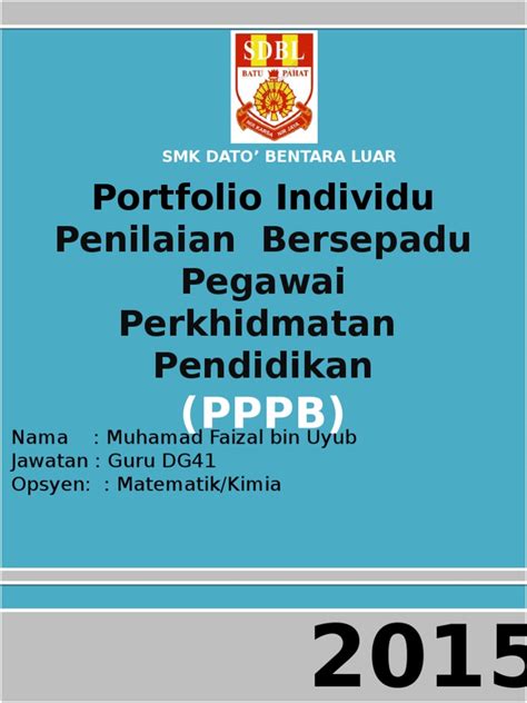 (gaji permulaan ialah pada gred dg29: Portfolio Individu: Penilaian Bersepadu Pegawai ...