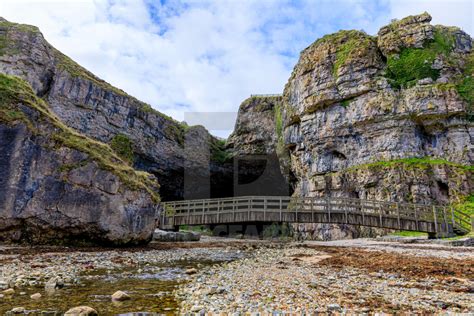 The Entrance To Smoo Cave In Durness Scotland Uk