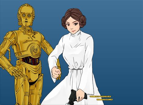 Star Wars Princess Leia And C 3po Rinmaru Games By Lovegidget On