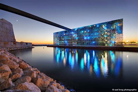 Mucem Marseille By Axel Brog Foto And Bild Wasser Blau Nacht Bilder